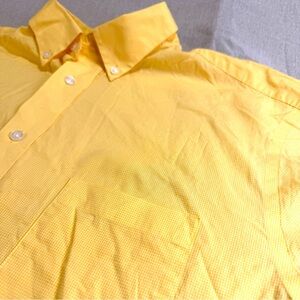 Daniel Cremieux Bright Yellow Casual Button-Down Shirt
